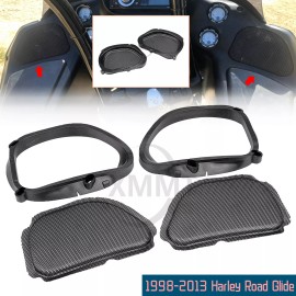 Unbranded Motor Thick Mesh Front Fairing Speaker Grilles For Harley Road Glide Ultra FLTRU