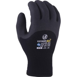 1X Pair UCi Icetherm Blk Insulated Thermal HPT Coated Cold Winter Freezer Work Gloves (7/S)