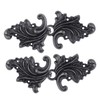 BEZELRY Asymmetric Acanthus Leaf Hook and Eye Cloak Clasp Sew