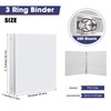 Yeaqee 10 Pcs 1 Inch 3 Ring Binders with 2