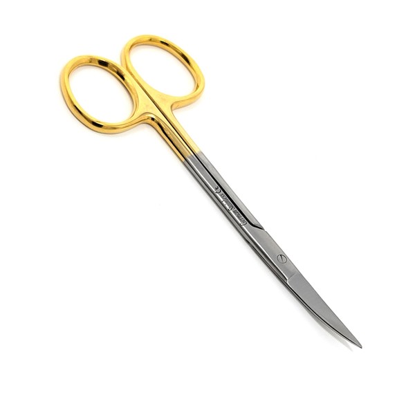 Iris Micro Dissecting Scissors 4.5" Curved Fine Point - Perfect