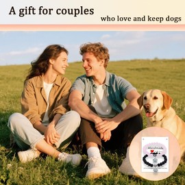 Matching Bracelets for Couples Gifts to Husband and Wife Anniversary Birthday Gifts for Boyfriend Girlfriend Dog Paw Bracelet Gift to Dog Lovers