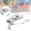 Artudatech Front Driver Exterior Door Handle Lock Cylinder Cap Chrome