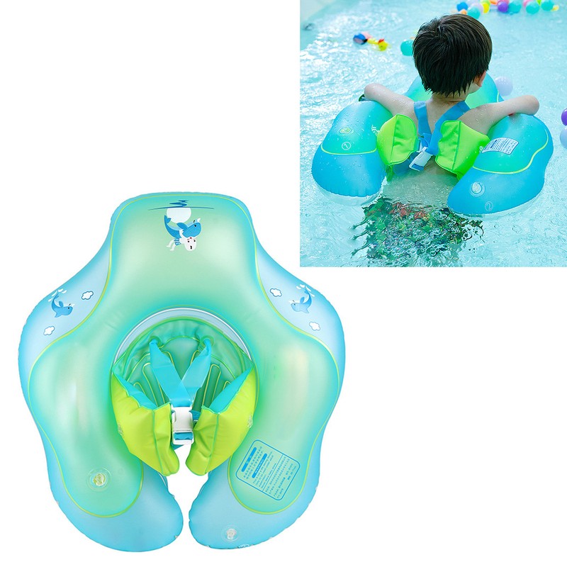 Kids Cartoon Pool Ring Inflatable Tubes PVC Anti Flip Non