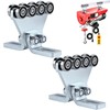 Fuperoo Electric Hoist 8 Wheel Trolley Assembly-Hoist Trolley Rollers.Ideal for
