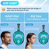 Greatever G2 Adults Kids Full Face Snorkel Mask 2 Pcs,Snorkeling