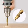 Bestgle 6 Packs Hex Shank Titanium Coated Countersink Tap Drill