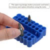 sourcing map Plastic Hex Shank Screwdriver Bit Holder Organizer 32