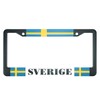 HOSNYE Sweden Flag License Plate Frame Sverige Swedish Country Study