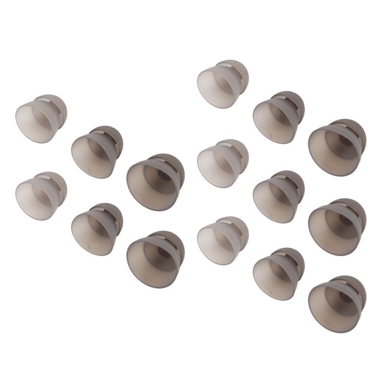 15pcs Hearing Amplifier Ear Plugs 2 Layers Silicone Soft Round