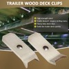 (24pcs) Trailer Wood Deck Clips Heavy Duty Floor Hold Down