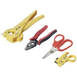 TOOLCRAFT TO-9621810 Fibre Optic Tool with Cable Cutter and Cable Stripper 0 to 25 mm