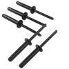 3/16" x 1" Black Tri Grip Rivets - 60 PCS