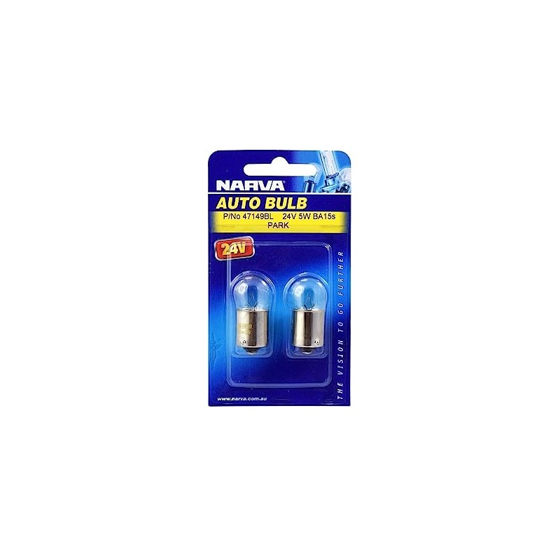 Narva 24V 5W ECE R5W Incandescent Globes, BA15S T-16 mm
