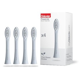 Odonta Extra Brush Heads PowerLite | Pack of 4 | Plant Based Bristles