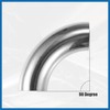 A ABSOPRO 4Pcs OD 1Inch 90 Degree Stainless Steel Bend