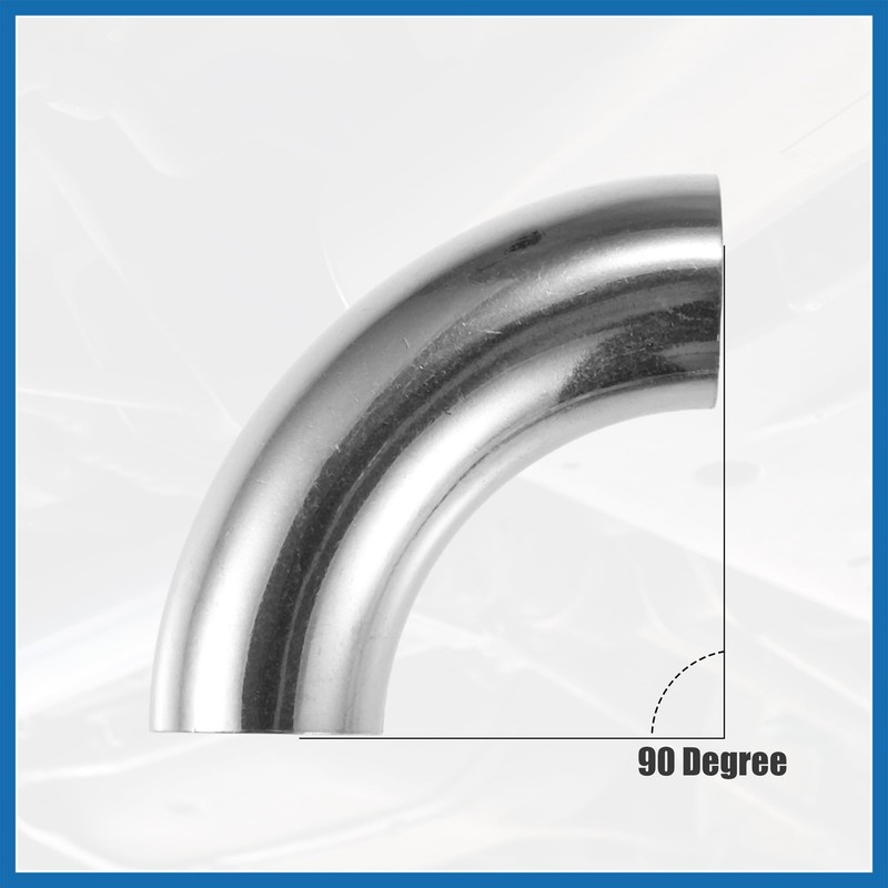A ABSOPRO 4Pcs OD 1Inch 90 Degree Stainless Steel Bend