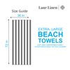LANE LINEN Oversized Beach Towel, 2 Pack 100% Cotton Pool