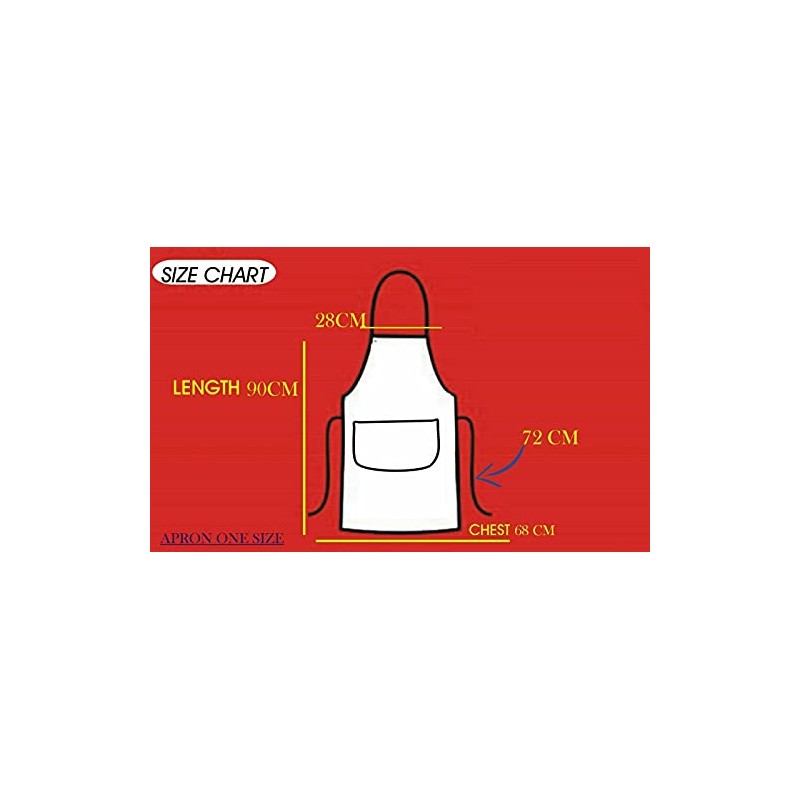 KING OF THE GRILL, Novelty Apron*, LARGE SIZE FRONT POCKETS,