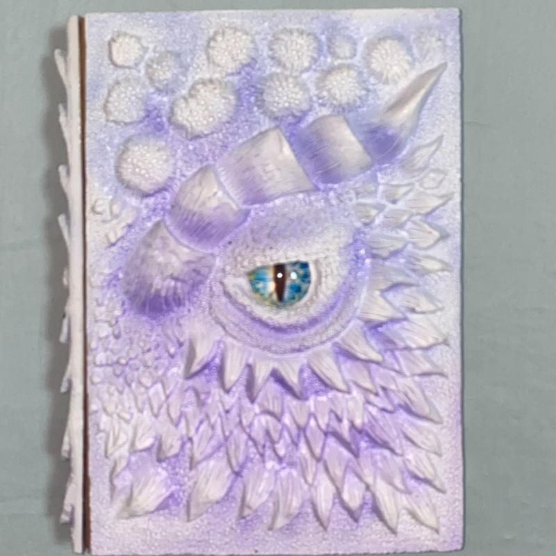 Dragon Journal Dragon Enthusiasts 3D Embossed Journal- Handcrafted Resin Dragon