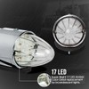 Partsam 5pc Super Bright Amber Yellow 17 LED Clear Lens