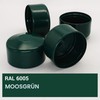 SKIR'CO RAL 6005 Fence Post Caps Round 60 mm Green