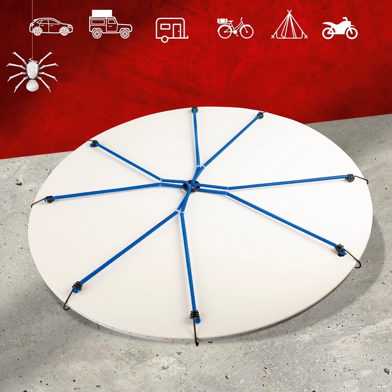 Walser Luggage Spider with Hooks, Tensioning Rubber Set 60 cm