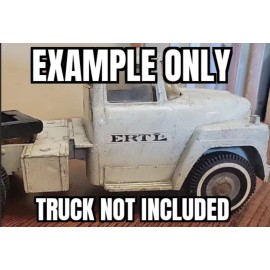 Ertl Logo Stickers 4 Of Each Color, Red, Black, And White On Clear Backgrounds