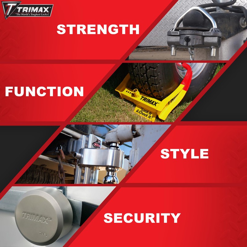 Trimax - TFW60-5th Wheel King Pin Lock-Heavy Duty Anti-Theft Trailer