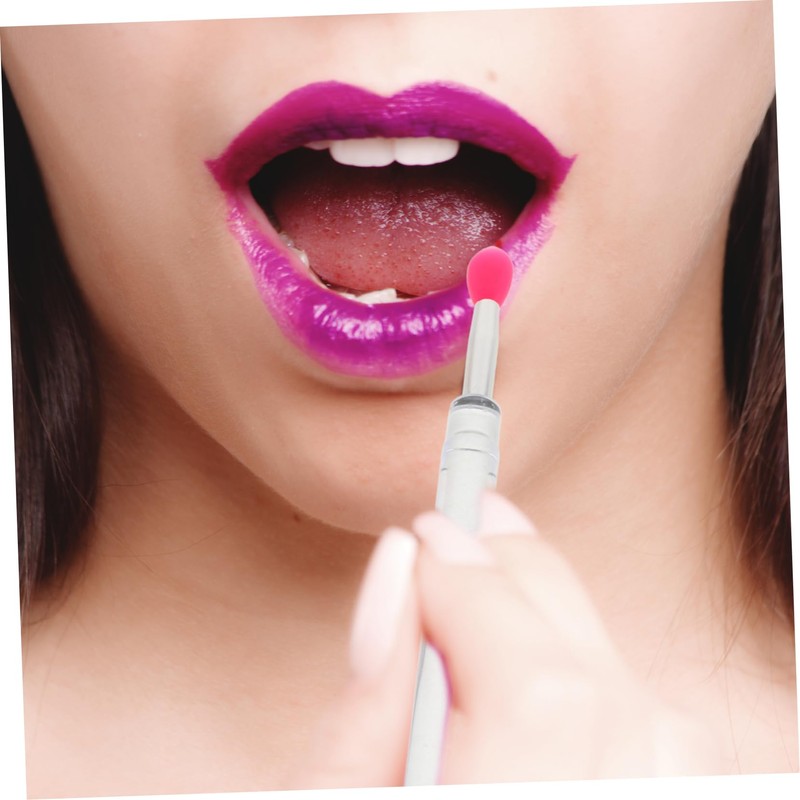 MERRYHAPY Reusable Eyeshadow Lip Brush Set Precision Lipstick Applicator for