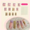 Rchovsam Long Press on Nails Square xl French Tip Fake