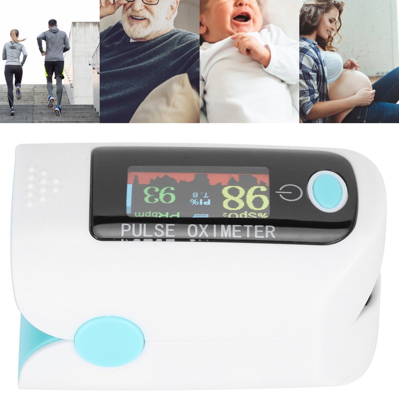 Fingertip Pulse Oximeter Digital OLED Blood Oxygen Saturation Monitor with
