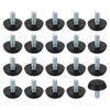 uxcell 24Pcs M6 Thread Furniture Feet Levelers, 23x15mm Adjustable Leveling