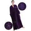 Hellomamma Womens Robes Warm Plush Winter Robe, Zip up Long