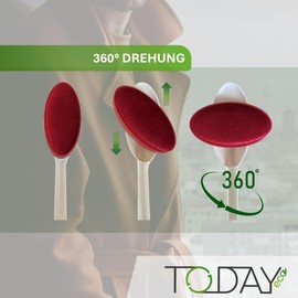 Today - Velvet Lint Brush - Gently Removes Lint, Fluff and Hair - Rotating Head - For Clothes, Coats and Carpets