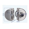 ZONADAH Upgraded Double Glass Door Lock Stainless Steel, Both Sides