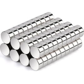 60 Pcs Neodymium Disc Magnet for Fridge, 6x3MM Small Round Magnets Strong, Multi-Use Tiny Rare Earth Magnets for Crafts, Whiteboard, Kitchen Cabinet