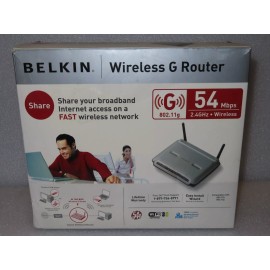 Belkin Brand New In Box Belkin Wireless G Router F5D7230-4 400FT Range Home & Office