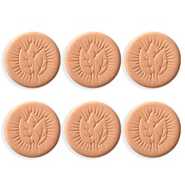 Yharnamite 6 Pcs Terracotta Brown Sugar Saver, Brown Sugar Keeper, Maintain Food Moisture During Storage, Reusable and Food Safe for Keeps Brown Sugar Soft or Dry (B)