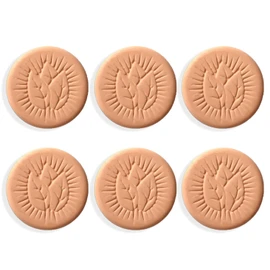 Yharnamite 6 Pcs Terracotta Brown Sugar Saver, Brown Sugar Keeper, Maintain Food Moisture During Storage, Reusable and Food Safe for Keeps Brown Sugar Soft or Dry (B)