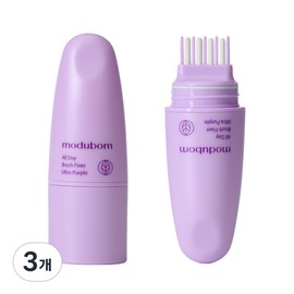 Modbom All Day Brush Hair Fixer Fine Hair Fixer Ultra Purple, 7ml, 3 pcs / 모두봄 올데이 브러시 헤어픽서 잔머리 고정 픽서 울트라 퍼플, 7ml, 3개