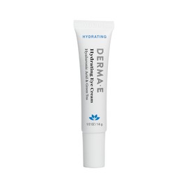 Derma E Hydrating Eye Cream – Firming and Lifting Hyaluronic Acid Treatment - Under Eye and Upper Eyelid Cream Reduces Puffiness and Appearance of Fine Lines, 0.5 oz