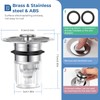 Blendura Sink Plug (32-42 mm), Drain Plug Sink with Hair
