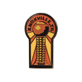 Vagabond Heart Knoxville Tennessee Enamel Pin - Sunsphere Souvenir - Knoxville Pin