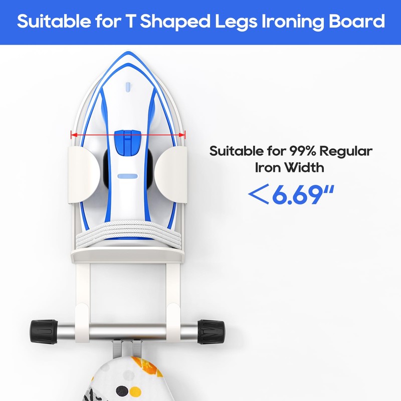 ORLESS Metal Large Ironing Board Holder Wall Mount, Ironing Board