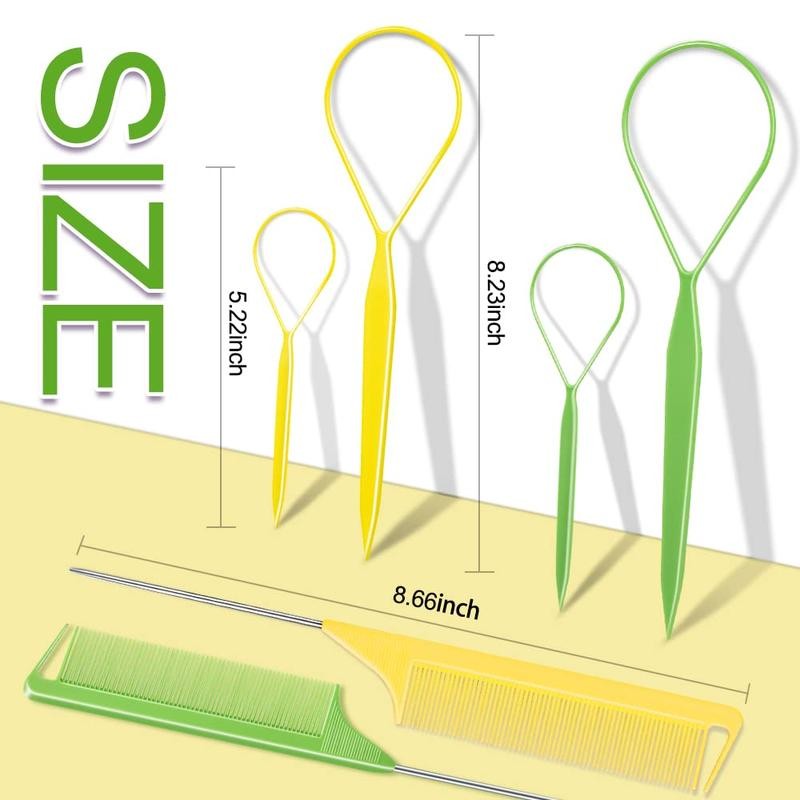 3Pack Hair Loop Tool Set with 2PCS French Braid Tool
