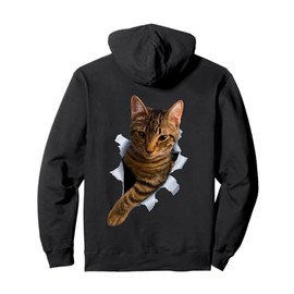 Domestic Shorthair Cat Pullover Hoodie