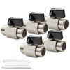 Bwintech 2 pieces 3/8 inch BSP male thread x male