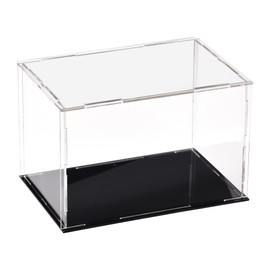 sourcing map Acrylic Clear Display Case Box Dustproof Protection Showcase Cube Collectibles Show Box 5.9x3.9x3.9inch