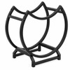 2-Tier Round Metal Firewood Rack – Heavy-Duty Fireplace Log Holder
